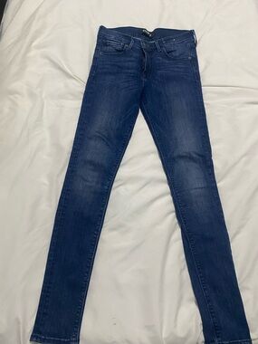Express Women's Dark Blue Skinny Jeans